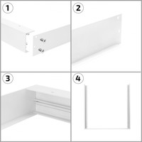 thumb-LED Paneel 60x60 40W 4000lm UGR17 + Opbouwkit-7