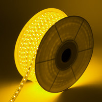 thumb-LED Strip, dimbaar 220V AC, 60 LED/m Geel op maat 100cm-5