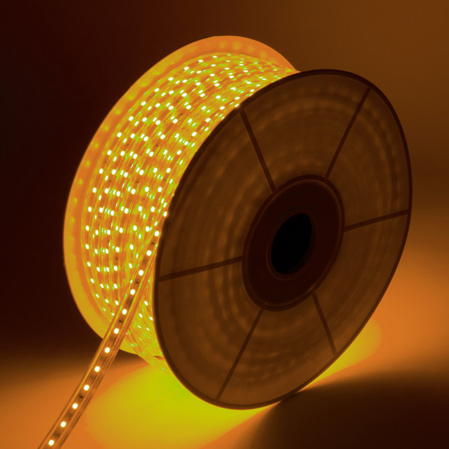 LED Strip, dimbaar 220V AC, 60 LED/m Oranje op maat 100cm-4