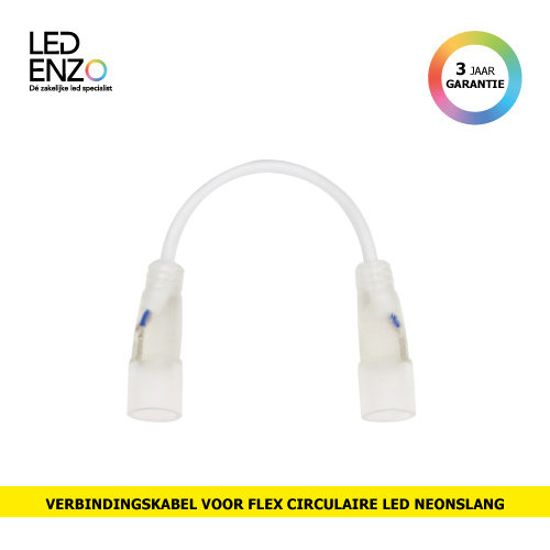 Verbindingskabel voor flexibele circulaire LED neonslangen monocolor 