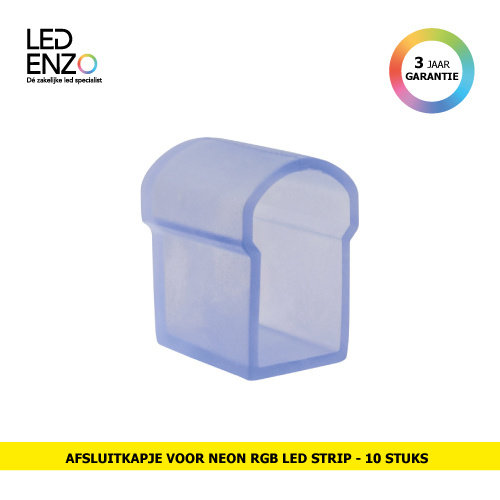 Afsluitkapje voor Neon RGB LED strips 10 stuks 