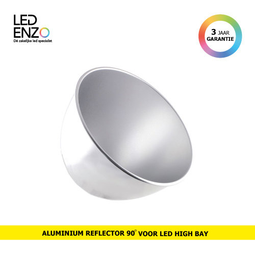 LED High bay reflector 90º Aluminium 