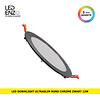 LEDENZO LED Downlight UltraSlim rond chroom zwart 12W