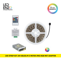 thumb-LED Strip Kit 24V DC 60LED/m 5m IP65 RGB met voeding en controller-1