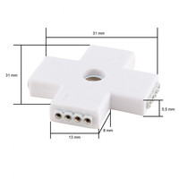 thumb-X-type Connector voor RGB LED strips 12V-3