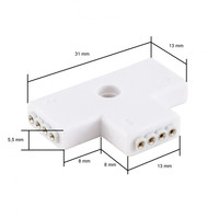 thumb-T-type Connector voor RGB LED strips 12V-3