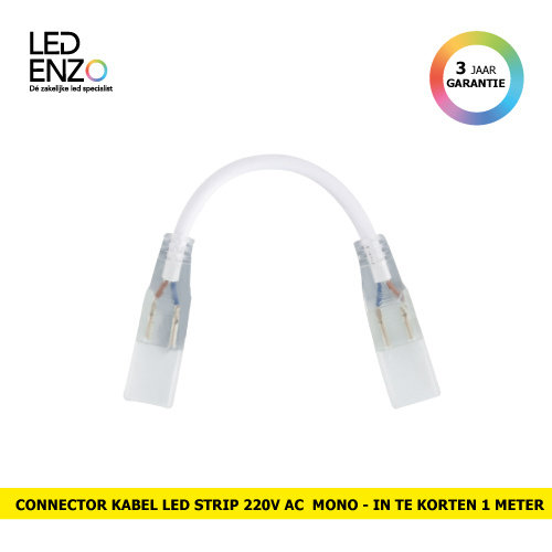 Connector kabel voor 220V AC SMD 5050 monochrome LED strip 