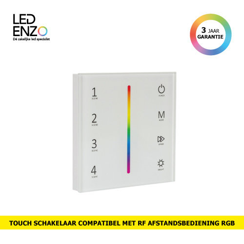Touch Schakelaar compatibel met RF afstandsbediening voor RGB LED Strip 12/24V DC 