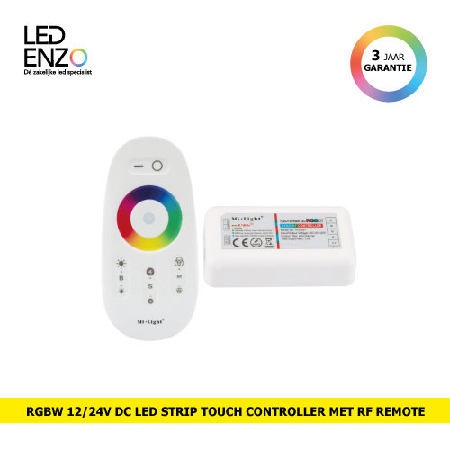 RGBW LED touch controller + RF afstandsbediening met dimmer 