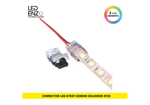 LED Strip Connector met stroomdraad verbinden zonder solderen IP20 