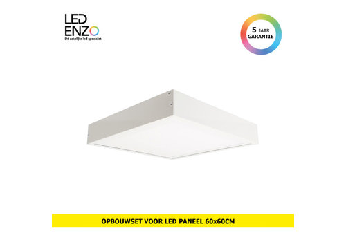 Opbouwkit voor LED paneel 60x60cm met schroeven 