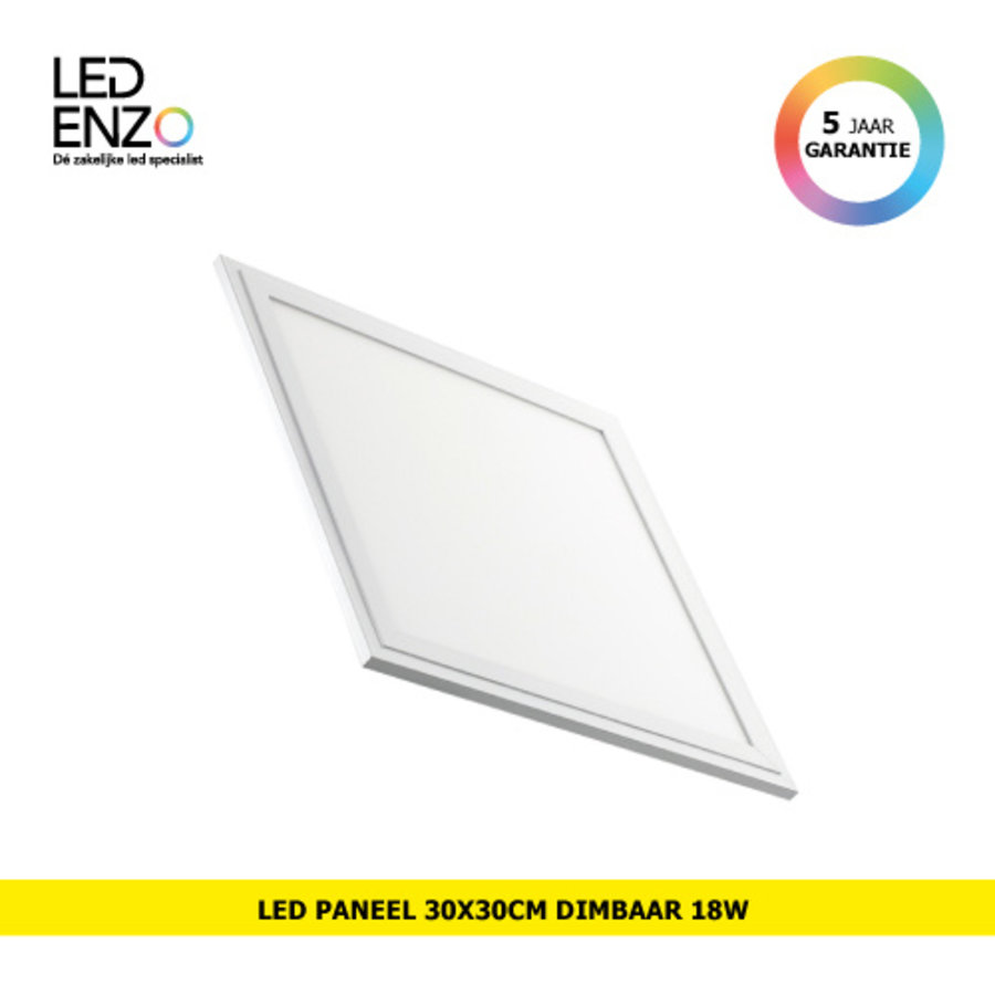 LED Paneel Dimbaar 30x30 18W 1800lm-1