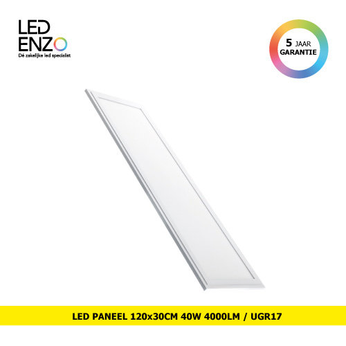 LED Paneel 120x30cm 40W 4000lm UGR17 