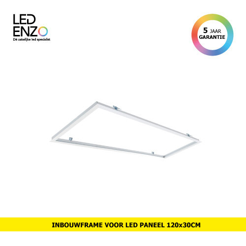 Inbouwframe voor LED paneel 120x30cm 