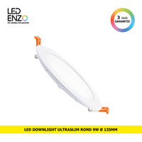 LED Downlight UltraSlim rond wit 9W