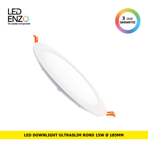 LED Downlight UltraSlim rond wit 15W 