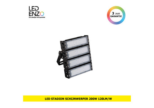 LED Stadion Schijnwerper 120lm/w 200W IP65 