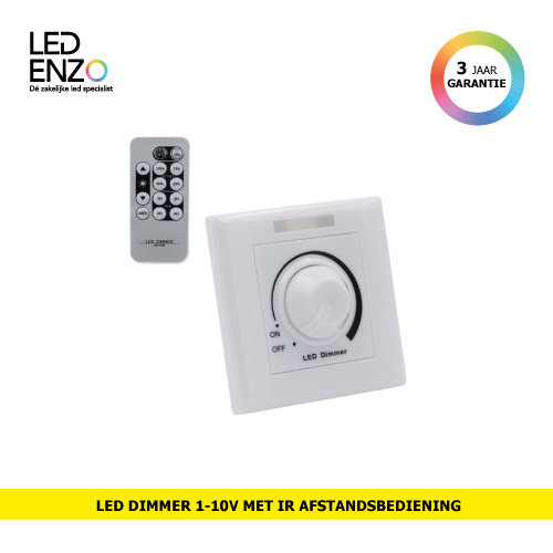 LED Dimmer 1-10V met IR afstandsbediening 