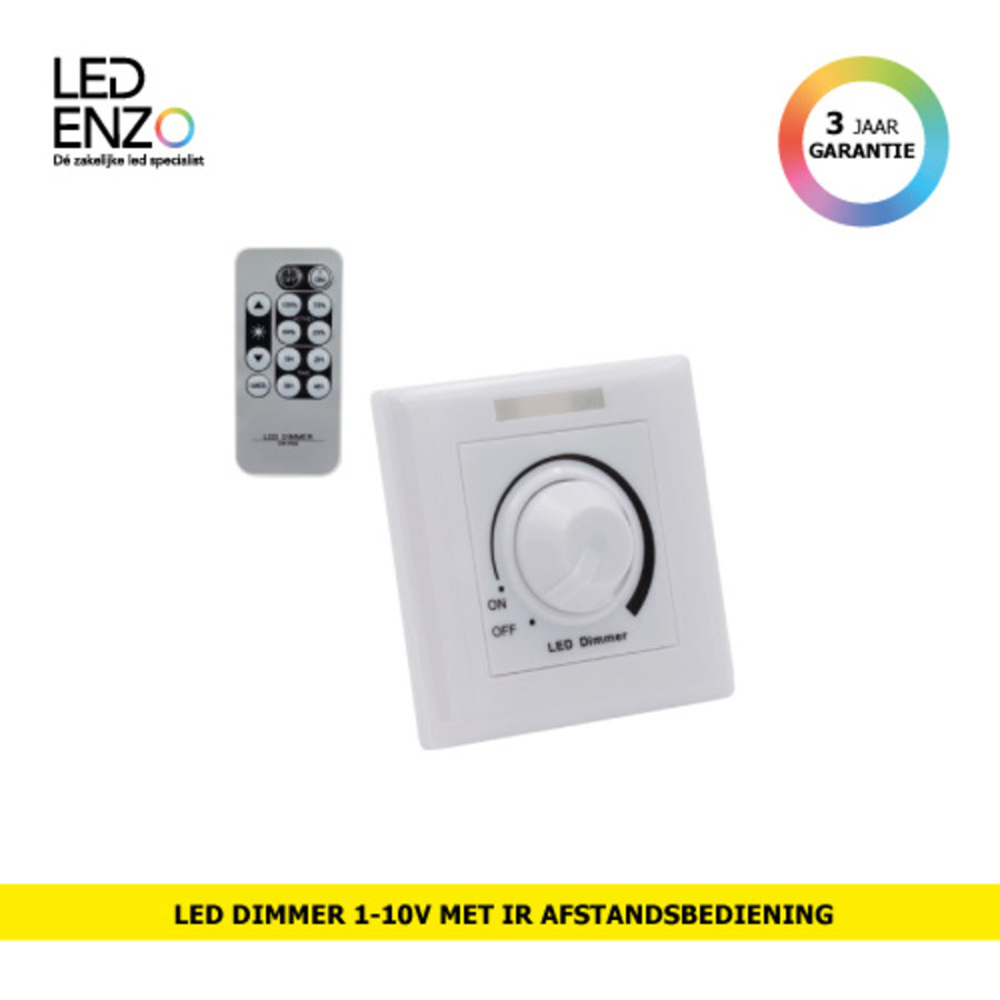 romantisch Blind Calligrapher LED Dimmer 1-10V met IR afstandsbediening - Led Enzo