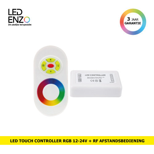 LED Touch controller + RF afstandsbediening met dimmer RGB 12/24V 