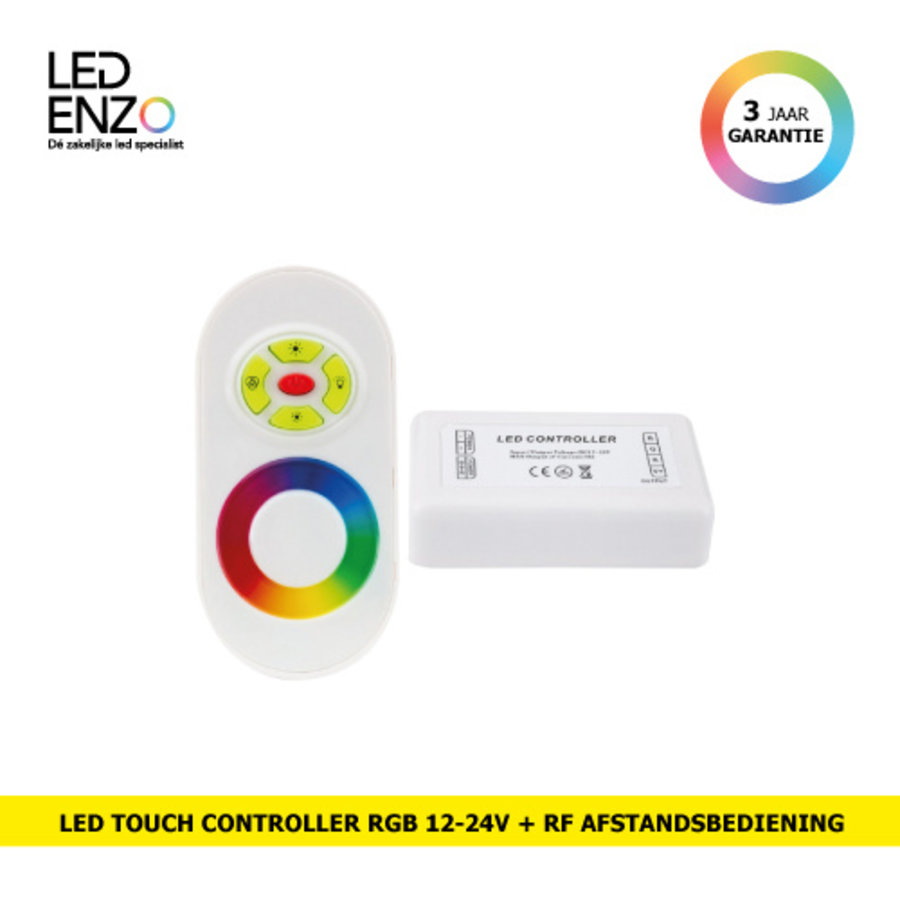 LED Touch controller + RF afstandsbediening met dimmer RGB 12/24V-1