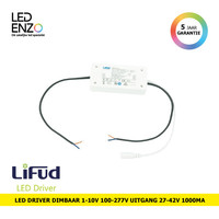 thumb-LED Driver 1-10V 220-240V Uitgang 9-42V 1000mA 42W Dimbaar LIFUD Anti Flikker LF-GDE042YF-1