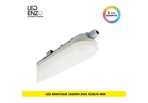 LED Armatuur 150cm waterdicht IP 65 48W 