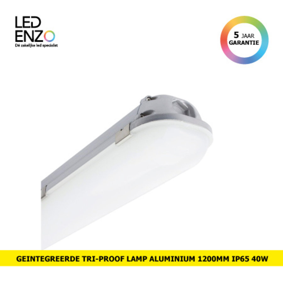 LED TRI-Proof Armatuur 1200mm Aluminium 40W-1