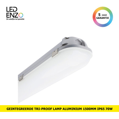 LED TRI-Proof Armatuur 1500mm aluminium 70W 