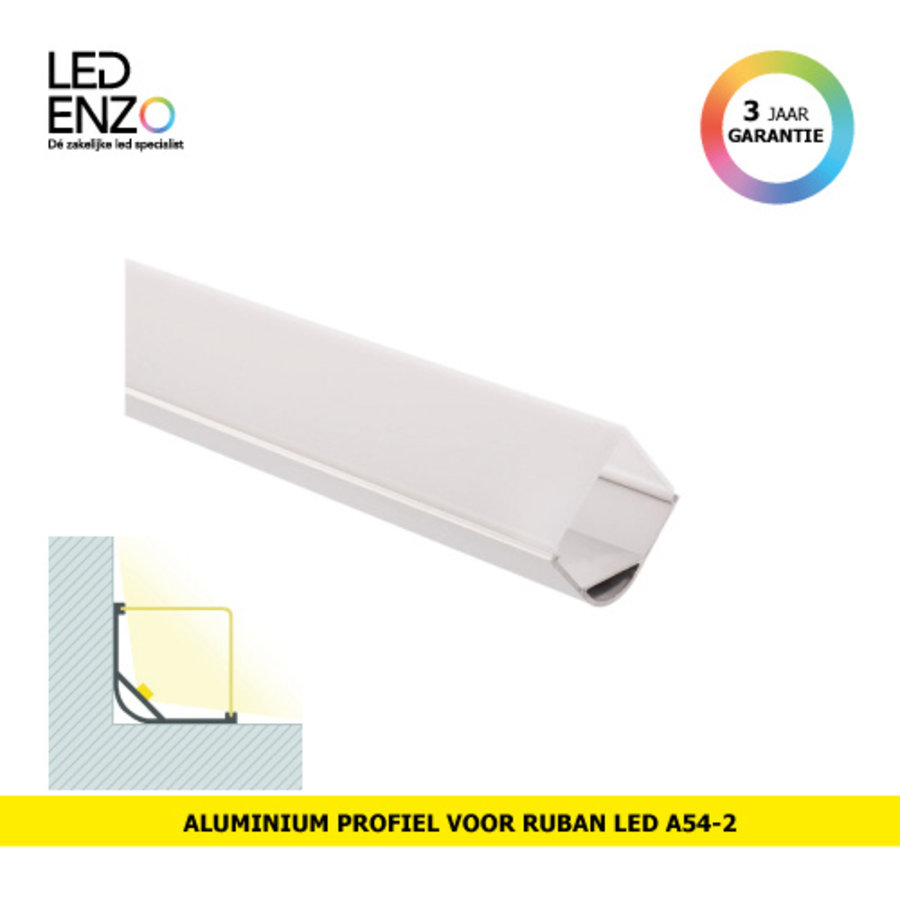 Aluminium profiel voor Ruban LED A54-2  1m-1