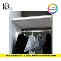 thumb-Aluminium Profiel Kleding Hangstang 1m voor LED Strips-1