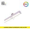 LEDENZO Inbouw aluminium plafondprofiel met 1m Clips voor LED Strips