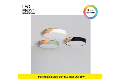 Plafondlamp LED rond CCT Semi-Dari 36W 