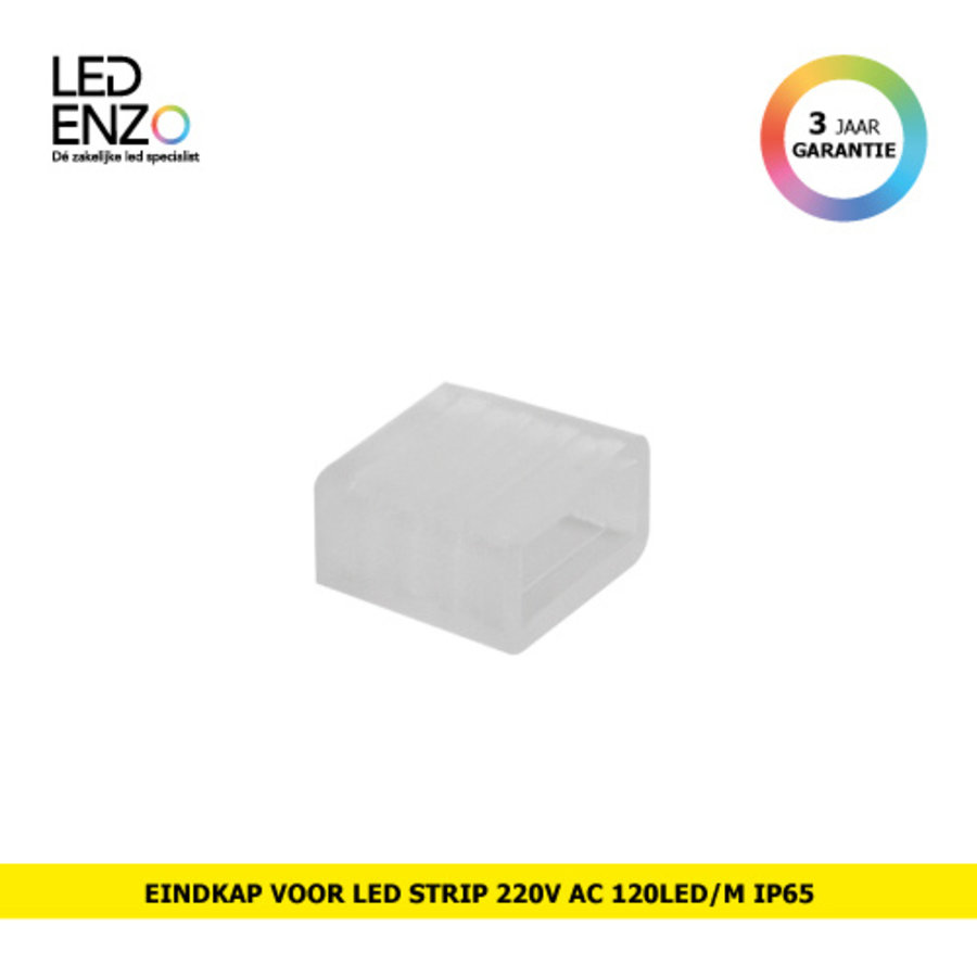 Eindkap voor LED Strip 220V AC 120 LED/m IP65-1