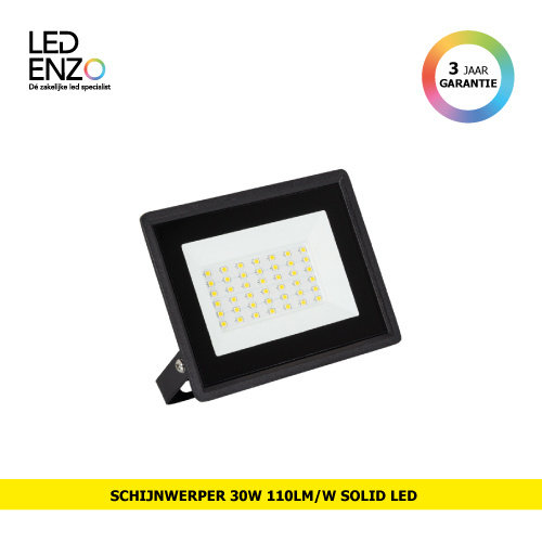 LED Schijnwerper Solid 30W 110lm/W IP65 