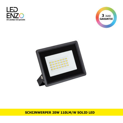 LED Schijnwerper Solid 20W 110lm/W IP65 