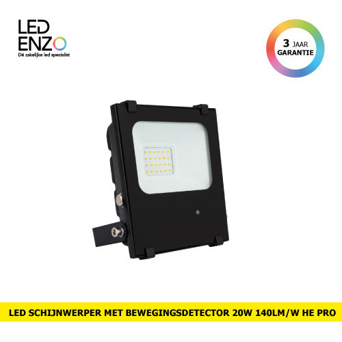 LED Schijnwerper HE Pro met regelbare bewegingsdetector 140lm/W 20W 