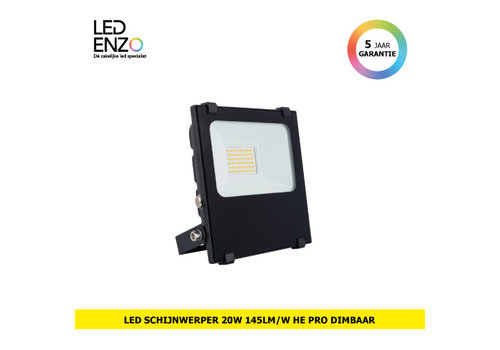 LED Schijnwerper HE Pro dimbaar 145lm/W 20W 