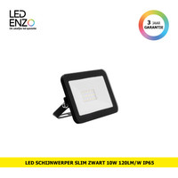 thumb-LED Schijnwerper Slim glas Zwart 10W 120lm/W IP65-1