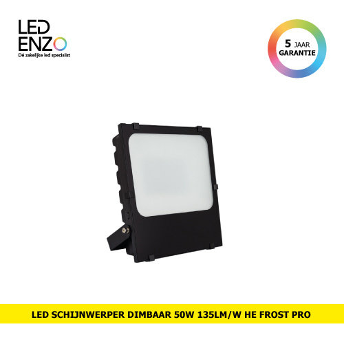 LED Schijnwerper 50W 135lm/W HE Pro Frost dimbaar 