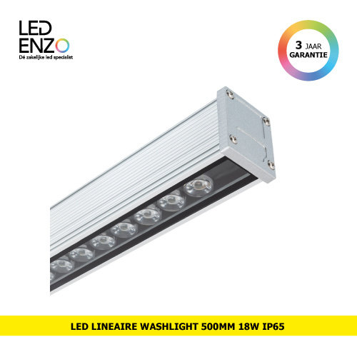 LED lineaire Washlight 500mm 18W IP65 High Efficiency 