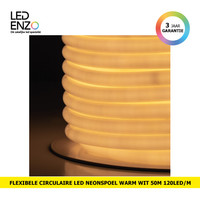 thumb-LED Neon Circulair Flexibel, Warm wit, 120LED/m, rol 50m-1