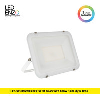 thumb-LED Schijnwerper Slim glas Wit 100W 120lm/W IP65-1