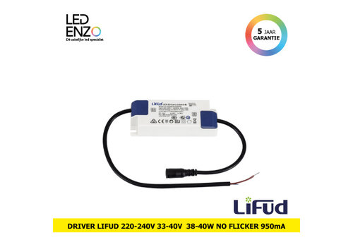 LED Driver LIFUD 220-240V Uitgang 33-40V 38-40W No Flicker 950 mA LF-GIF040YA 