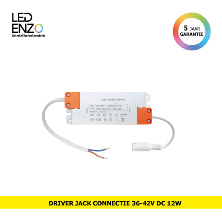 LED Driver  36-42V DC 12W Jack aansluiting-1