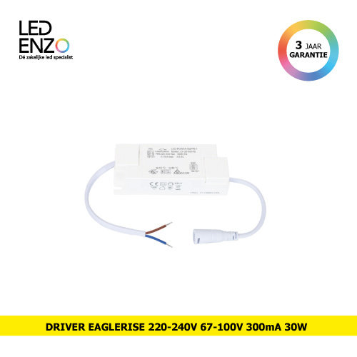 LED Driver 220-240V Uitgang 67-100V 300mA 30W LS-30-300RI EAGLERISE 