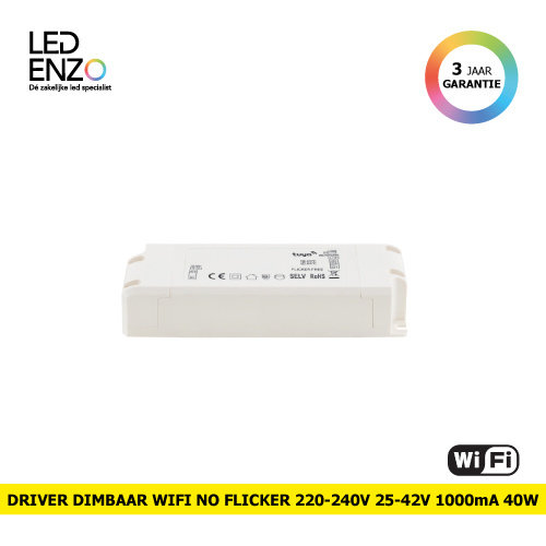 LED Driver Dimbaar WiFi 220-240V Uitgang 25-42V 1000mA 40W 
