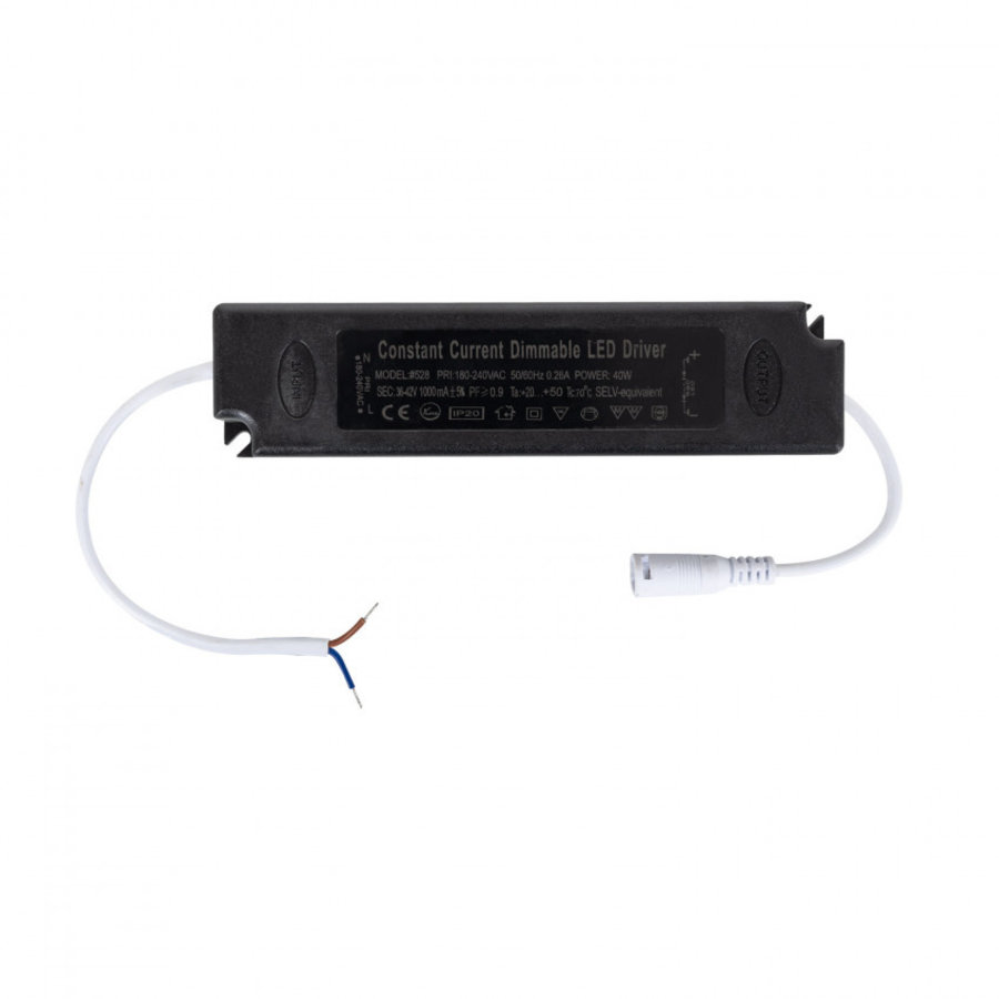 LED Driver Dimbaar 180-240V Uitgang 36-55V 880mA 40W met Jack aansluiting-2