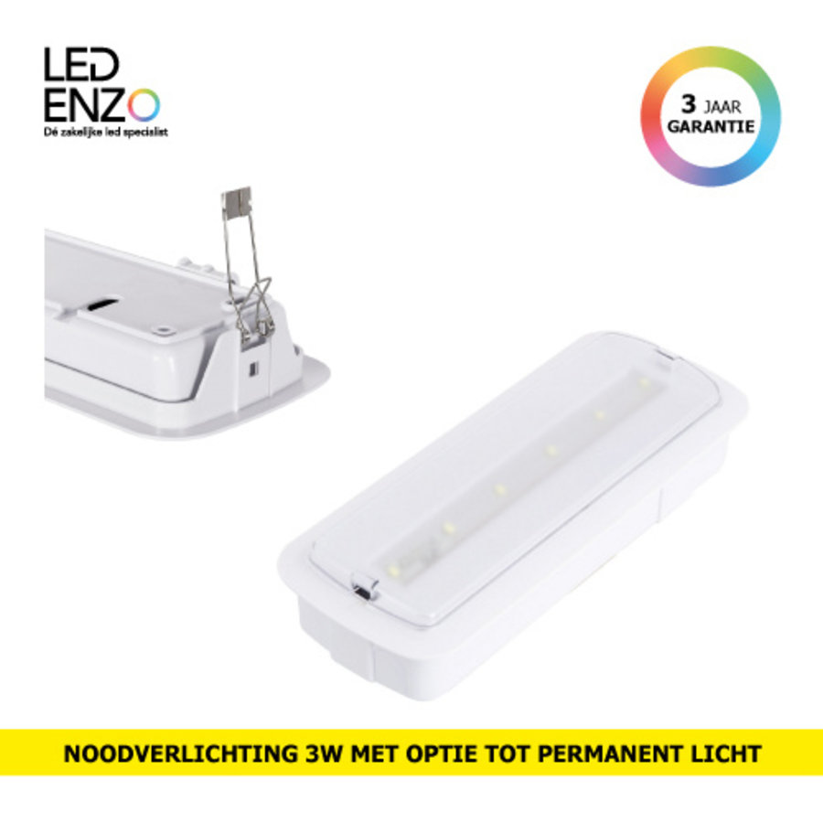 LED Noodverlichting 3W met Plafondkit-1