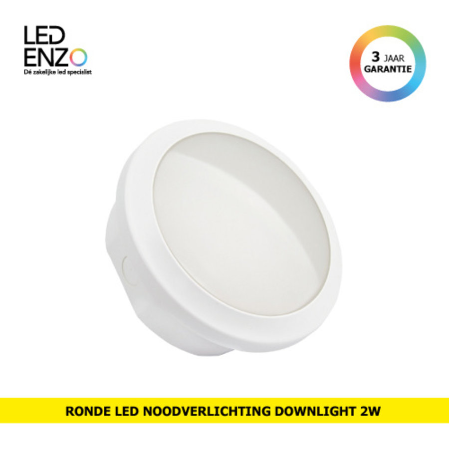 LED Noodverlichting Downlight Rond 2W IP65-1